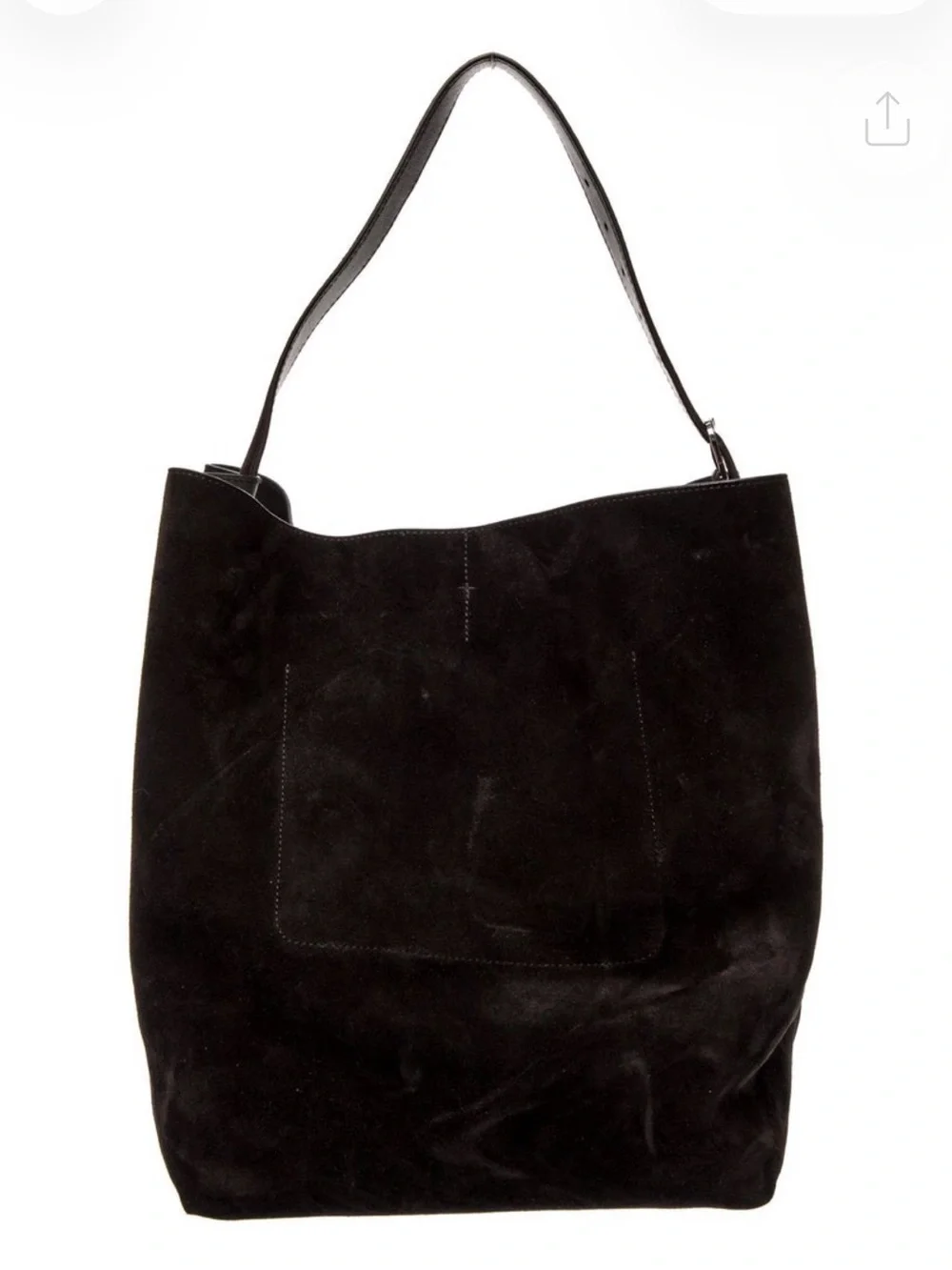 Toteme Suede Shoulder Tote Bag - Picture 1 of 8